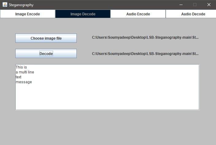 Image Decoding Panel